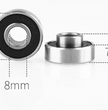 608-2RS Ball Bearing with Spacer 8x22x7/12.6 - Remlagret.se