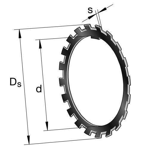 MB56 FAG Lock washer 280x362x3 - Remlagret.se