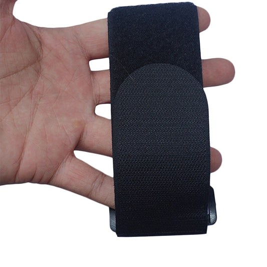 Tensioning strap 5x80cm Velcro fastener, Black