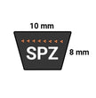 SPZ812 Narrow V-belt Optibelt SK S=C Plus 10x812 (Ld) - Remlagret.se